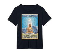 Bodhi's Surf Shop It's Not Tragic to Die Doing What You Lov T-Shirt, Women's Plus, Black, 6X