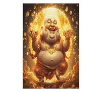 Bodhisattva 1000 Pcs Jigsaw Puzzles Lotus Faith Puzzles for Adults Teens Relaxing Fun Family Game Team Building Stress Reducing Autumn Durable Cardboard 1000 PCS