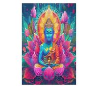 Bodhisattva 1000 Piece Jigsaw Puzzle for Adults Lotus Faith Winter Evening Activity Cozy Relaxation Detailed Artwork Ideal Housewarming Gift 1000 PCS