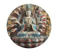 Bodhisattva 128 Piece Circular Puzzle Lotus Faith Animal Shape Learning Through Play Educational Puzzle for Kids & Adults Idea Home Decor 120 PCS