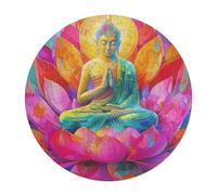 Bodhisattva 128 Piece Circular Puzzle Lotus Faith Animal Shape Learning Through Play Educational Puzzle for Kids & Adults Idea Home Decor 120 PCS