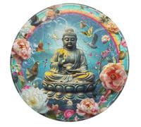 Bodhisattva 68 Piece Circular Puzzle Lotus Faith Animal Shape Learning Through Play Educational Puzzle for Kids & Adults Idea Home Decor 68 PCS