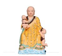 Bodhisattva Yingling In Luminous Kingdom's Land and Bodhisattva Resin Buddha In Infinite Mercy's Land Home Decorations