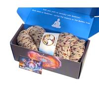 BodhiYarn Energy Yarn by Sunny Cat 90% Wool 10% Silk Hand Dyed Yarn - for Knitting, Crochet & Weaving - Medium Weight Soft Yarn with COA & Gift Box (100g / 435yd) (Shadow Shield)