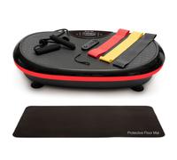 Bodi-Tek 4D Vibration Plate Exercise Machine, 7 Muscle Stimulating Program Modes, 120 Intensity Levels, 2 Resistance Cords & 3 Resistance Bands, 4D Movement, for Whole Body Workout