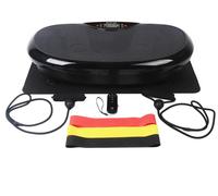 Bodi-Tek 4D Vibration Plate Exercise Machine, 7 Muscle Stimulating Program Modes, 120 Intensity Levels, 2 Resistance Cords & 3 Resistance Bands, 4D Movement, for Whole Body Workout