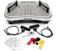 BODI-TEK BT-VIBE Vibration Plate Exerciser Pro - Black & Silver, Silver/Grey,Black