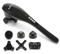 Bodi-Tek Deep Tissue Cordless Percussion Massager - Handheld Rechargeable Muscle Massage Gun with 6 Heads & 5 Speeds for Back, Neck, Legs, Shoulders & Full Body Relaxation
