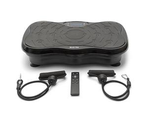 Bodi-Tek Vibration Plate Exercise Machine For Whole Body Workout, Vibration Fitness Trainer, Compact Designed Power Plate With Resistance Cords