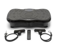 Bodi-Tek Vibration Plate Exercise Machine For Whole Body Workout, Vibration Fitness Trainer, Compact Designed Power Plate With Resistance Cords