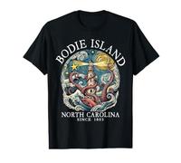 Bodie Island North Carolina Octopus Lighthouse 1803 White Value Graphic T-Shirt