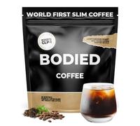 BODIED GLP-1 SUPERFOOD Coffee 30 Servings, Instant Slim Coffee to Help Keep Your Diet on the Right Track, Support Metabolism, Improve Gut Health, Three Phase Energy, High Potency Green Tea, Yerba Mate