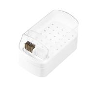 Bodies-30 Box Compartments, Anti-Butter Container, Portable Storage Holder, Sturdy Unit with Double Brush | Nail Drip Tips Organizer Use Profess