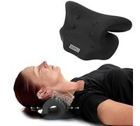 BODIFLX - Neck Stretcher, Cervical Neck Traction Device for Pain Relief and Relaxer, Neck Hump and Posture Corrector, Chiropractic Neck Pillow for Pain Relief and Spine Alignment - Black