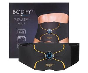 Bodify® EMS Abdominal Trainer Pro - Targeted Stimulation of the Abdominal Muscles - Muscle Toning - Abdominal Trainer for Men and Women THE ORIGINAL