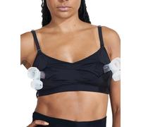 Bodily The Do Anything Nursing Bra for Breastfeeding & Hands Free Pumping, Wireless, Adjustable Maternity Bra, Black, M