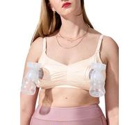 Bodily The Do Anything Nursing Bra for Breastfeeding & Hands Free Pumping, Wireless, Adjustable Maternity Bra, Versatile, Sunrise, S