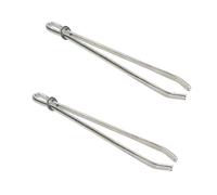 Bodkin Needle Elastic Threader Self-Locking Tweezers Clip 78mm for Waist Band Craft Easy Pull Sewing Tool for Smooth Threading Tape Ribbon Elastic Through a Loop or Hem 2 PCS