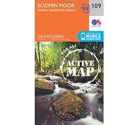 Bodmin Moor Map | Weatherproof | Bodmin, Camelford & Liskeard | Ordnance Survey | OS Explorer Active Map 109 | England | Walks | Hiking | Maps | Adventure