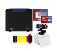 Bodno A10 Single Sided ID Card Printer & Complete Supplies Package with Bronze Edition Software