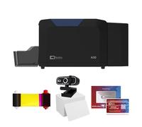 Bodno A30 Dual Sided ID Card Printer & Complete Supplies Package with Bronze Edition Software