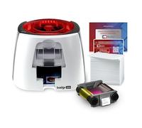 Bodno Color Plastic Id Card with Complete Supplies Package with Bronze Edition Id Software Badgy200 Printer