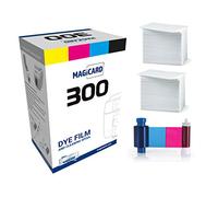 Bodno Magicard 300 Printer MC200YMCKO Color Ribbon - YMCKO - 200 Prints Premium CR80 30 Mil Graphic Quality PVC Cards - Qty 200