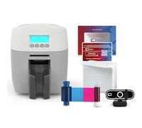 Bodno Magicard 600 Single Sided ID Card Printer & Complete Supplies Package ID Software - Bronze Edition