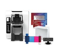 Bodno Magicard Pronto 100 ID Card Printer & Complete Supplies Package ID Software and Camera - Bronze Edition