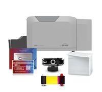 Bodno Seaory S28 Dual Sided ID Card Printer & Complete Supplies Package ID Software and Camera - Silver Edition