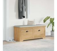 BODO Hallway Bench, Honey Brown, Wood Material, 118 x 40 x 50 cm, with Drawer, Storage Space Bench for Hallway, Hallway, Living Room, Practical Storage, Modern Wardrobe Bench, Versatile Hallway Bench