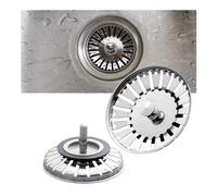 BODOBTF 5Pcs Stainless Steel Replacement Strainer Stopper 84mm Kitchen Water Basin Sink Drainer Strainer Leach Basket Waste Plug Stopper