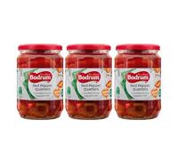 Bodrum 720c Red Pepper Quarters Gogosar, 650g (3 Pack)