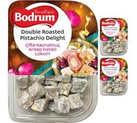 Bodrum Double Roasted Pistachio Turkish Delight 200 gram x 3 Pieces