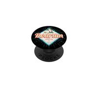 Bodrum in Mugla Turkey retro vacation vintage souvenir PopSockets Adhesive PopGrip