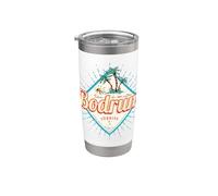 Bodrum in Mugla Turkey Retro Vacation Vintage Souvenir Stainless Steel Insulated Tumbler