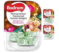 Bodrum Lemon & Mint Turkish Delight 200 gram x 3 Pieces