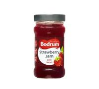 Bodrum Strawberry Jam 380g x 15 Pack - Rich, Fruity Breakfast Spread - Traditional Turkish Recipe