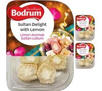 Bodrum Sultan Turkish Delight with Lemon Turkish Delight 200 gram x 3 Pieces