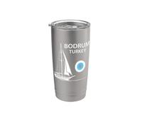 Bodrum Turkey Gulet Sailing Boat Vacation Design Stainless Steel Insulated Tumbler