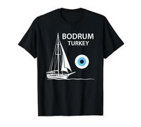 Bodrum Turkey Gulet Sailing Boat Vacation Design Value Graphic T-Shirt, Men, Black, M
