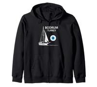 Bodrum Turkey Gulet Sailing Boat Vacation Design Zip Hoodie
