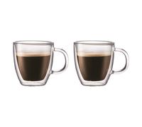 Bodum 10602-10 BISTRO Espresso Mugs Set (Double-Walled, Dishwasher Safe, 0.15 L/5 oz) - Pack of 2, Transparent