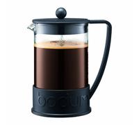Bodum 11030-01US4 1-Liter 8-Cup Make French Press Coffee and Tea Maker, Borosilicate Glass, Silicone, Polystyrene Plastic (PS), Black