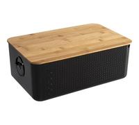 Bodum Bistro Bread Box, Black, Large