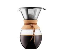 BODUM 11593-109 Pour Over Coffee Maker with Permanent s/s Filter, 12 Cup, 1.5 l, 51 oz, Cork, Glass, 1.5 liters