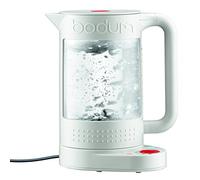 Bodum 11659-01EURO Bistro Electric Cooker, Double Wall Design with Temperature Control Plastic 19.5 x 23 x 26.5 cm Black, Plastic, White, 19.5x23x26.5 cm