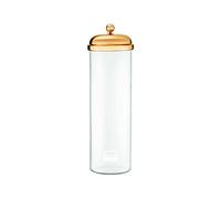 BODUM 11784-17S Spaghetti Glass Jar with Metal Lid, Gold, 1.8 Litres
