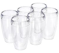 Bodum 11850-10SA PAVINA Outdoor Set of 6 Double-Walled Durable Plastic Tumblers, 0.45 litres