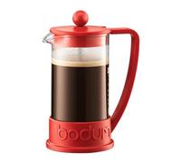 Bodum 12oz Brazil French Press Coffee Maker, High-Heat Borosilicate Glass, Red - Made in Portugal